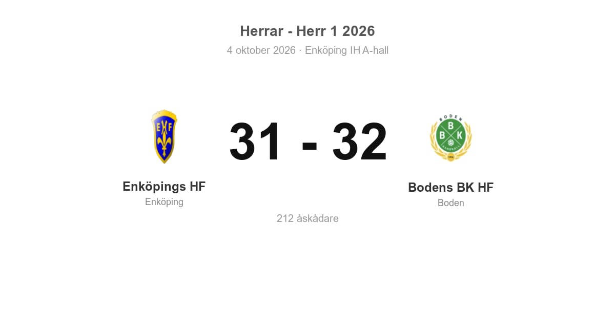 Vinst mot Enköpings HF i bortamatchen