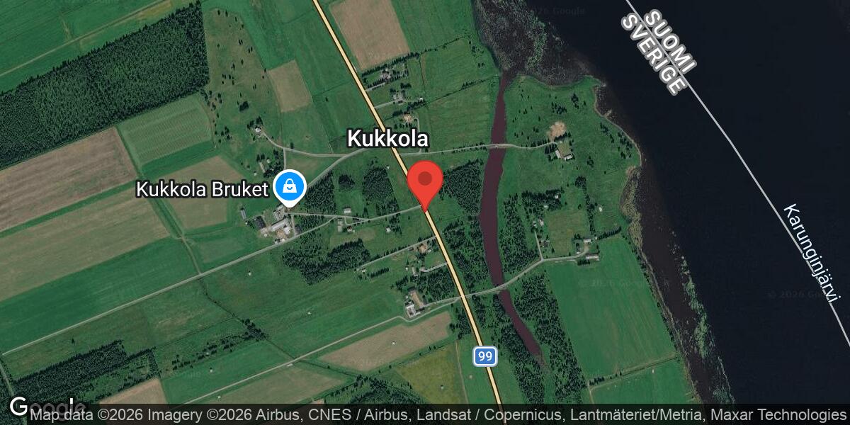 Vägarbete på väg 99 mellan Karungi och Kukkola