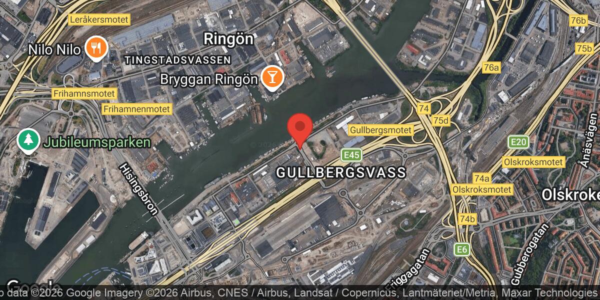 Ledningsarbete påverkar Gullbergsvassgatan i Göteborg