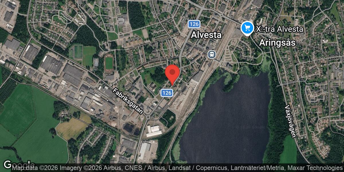 Trafikolycka med flera fordon på väg 126 i Alvesta
