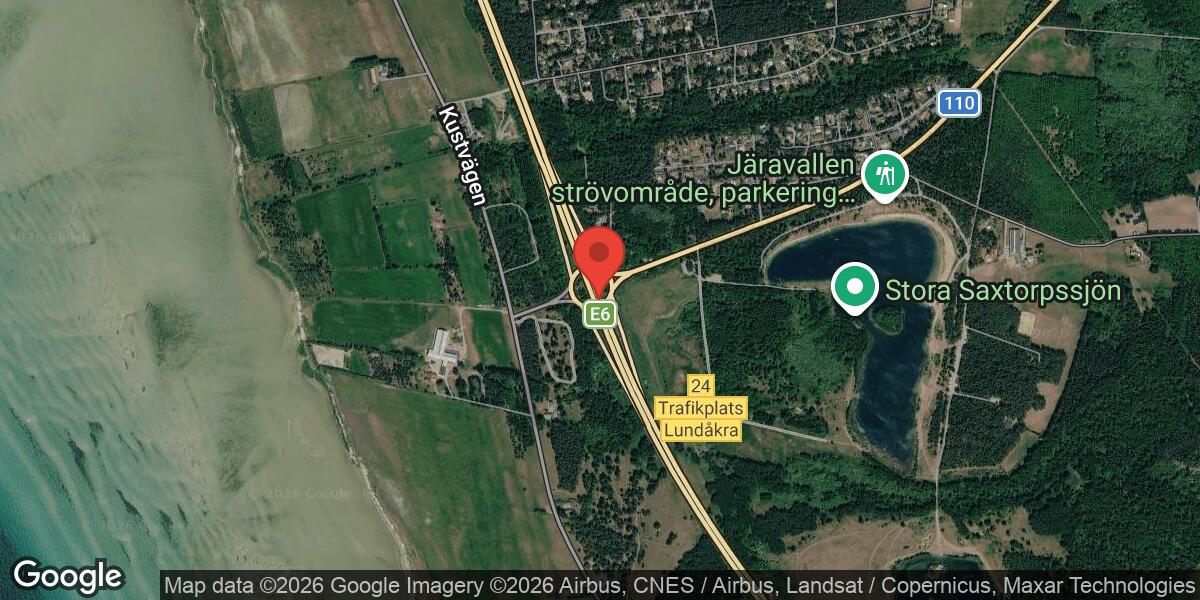 Vägarbete påverkar E6 mellan Löddeköpinge och Landskrona