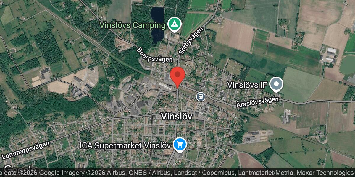 Vägarbete stänger väg 2030 vid Vinslöv