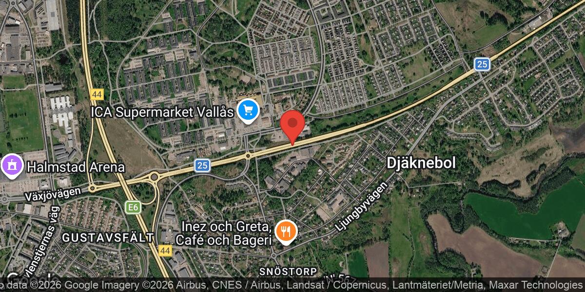 Vägarbete påverkar trafiken på väg 25 i Halmstad