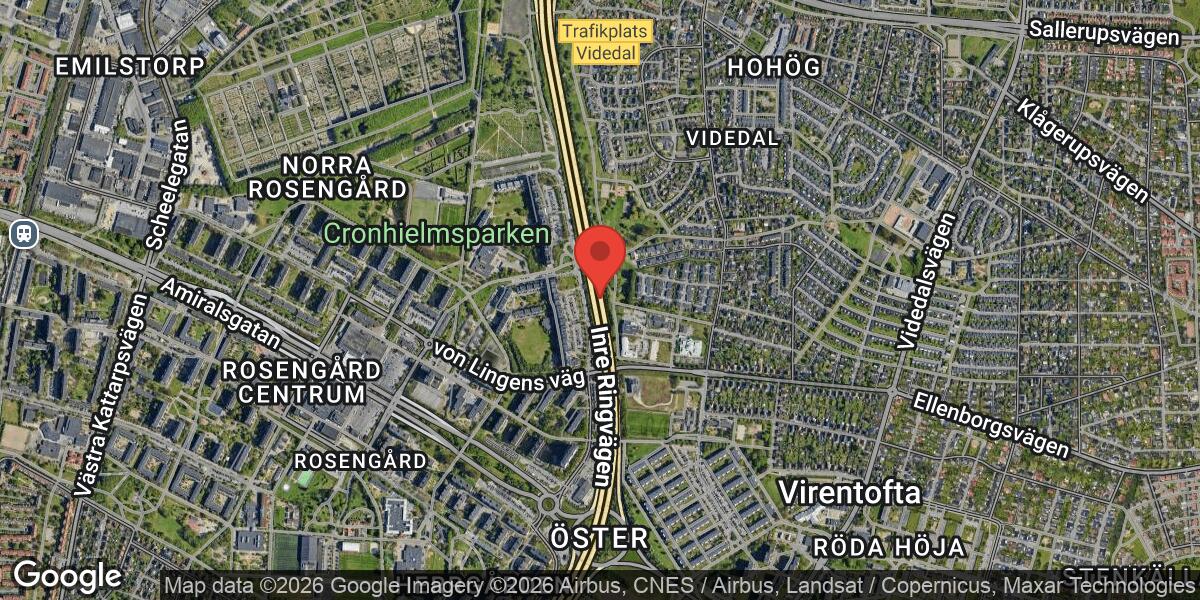 Vägarbete blockerar körfält på E6 i Malmö