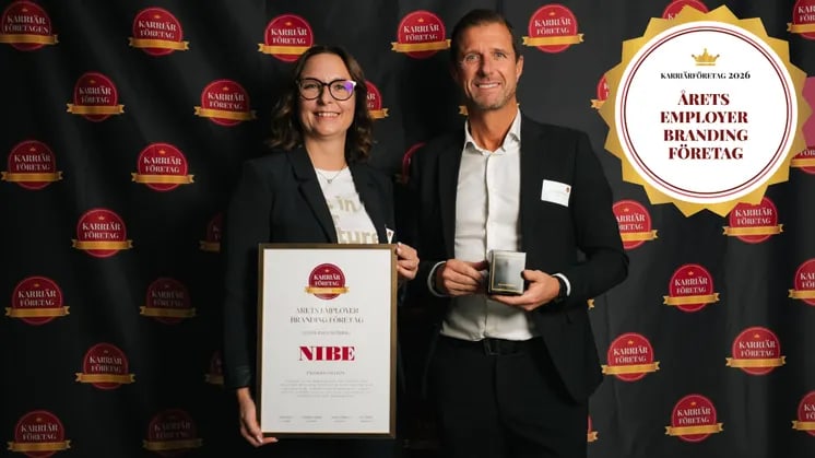 NIBE utsedd till Årets Employer Branding Företag 2026