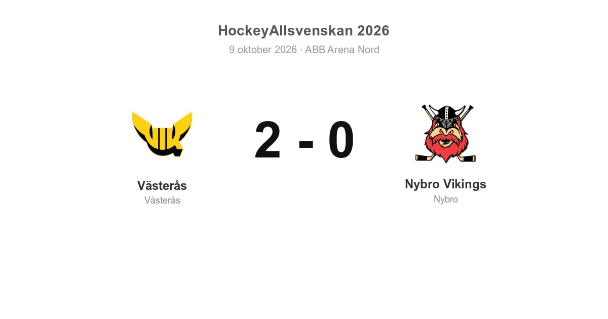 Västerås vann hemma mot Nybro Vikings