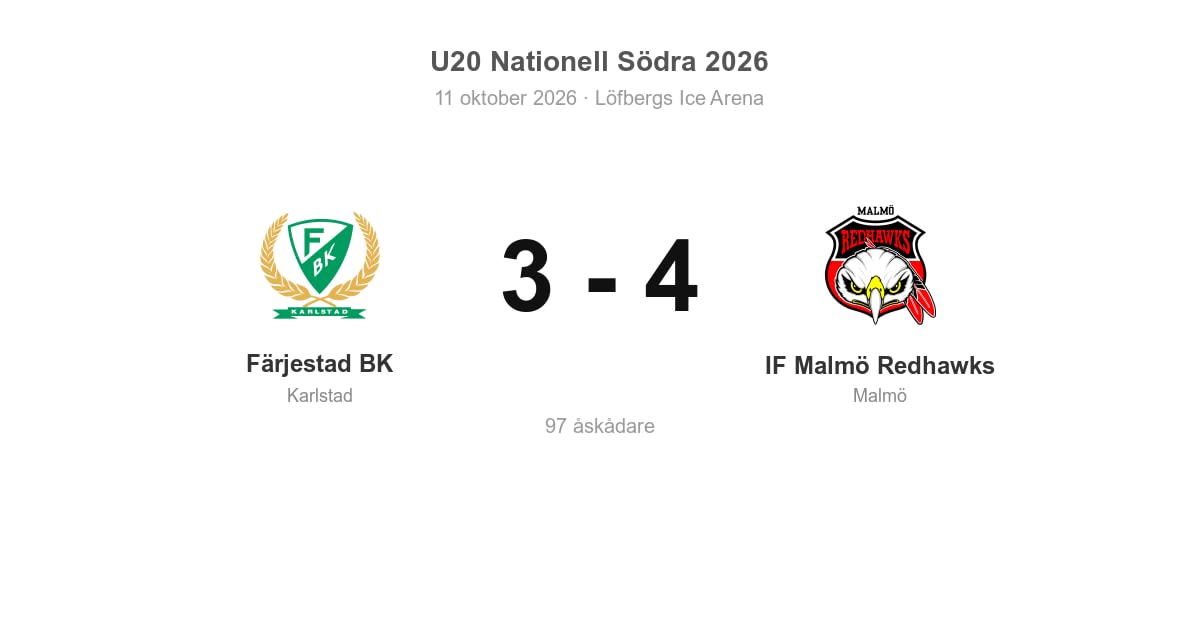 Vinst mot Färjestad BK i bortamatch