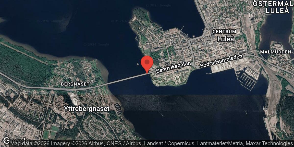 Planerad broöppning på Bergnäsbron i Luleå