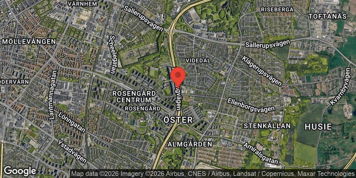 Vägarbete påverkar körfält på E6 genom Malmö