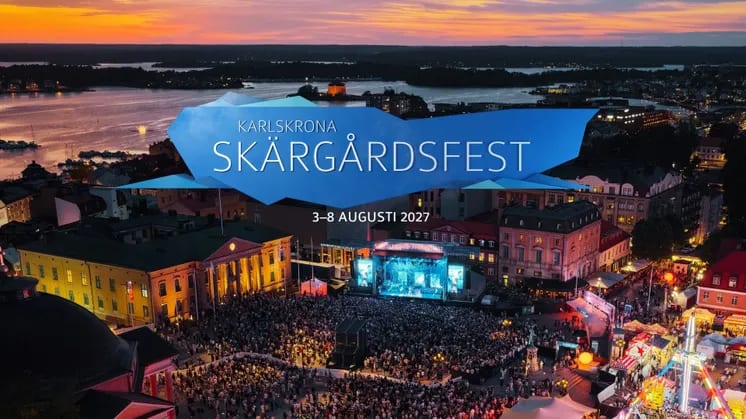 Festpassen till Karlskrona Skärgårdsfest 2027 släpps 24 oktober – samma pris första dygnet