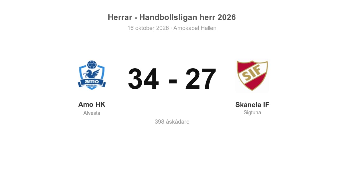 Vinst mot Skånela IF i hemmamatch
