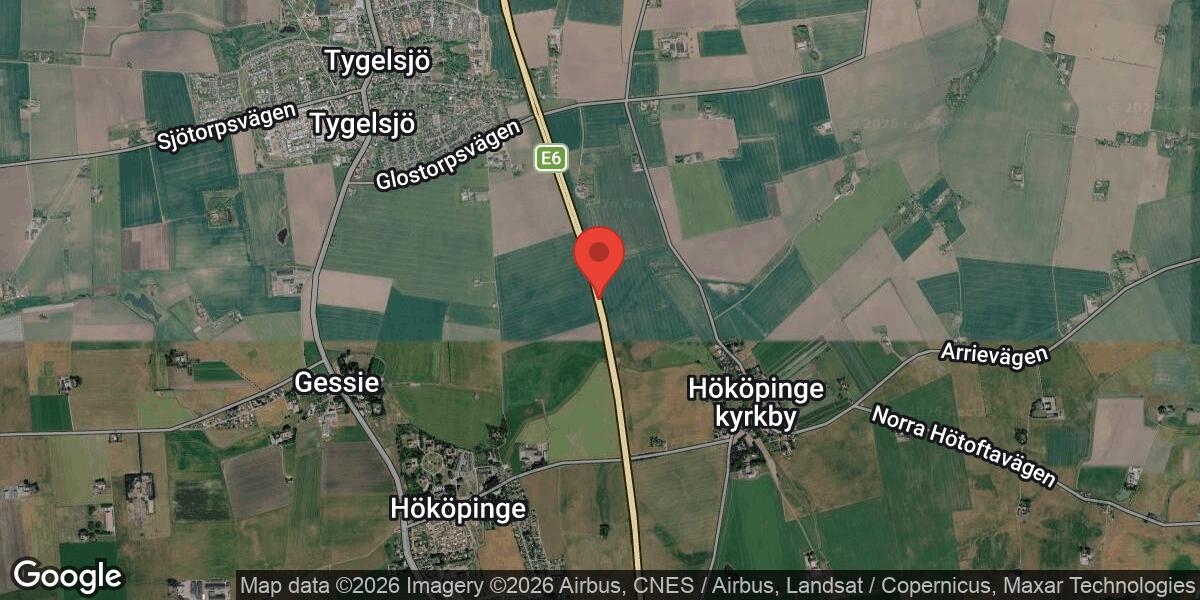 Vägarbete stänger E6 söder om Malmö under natten