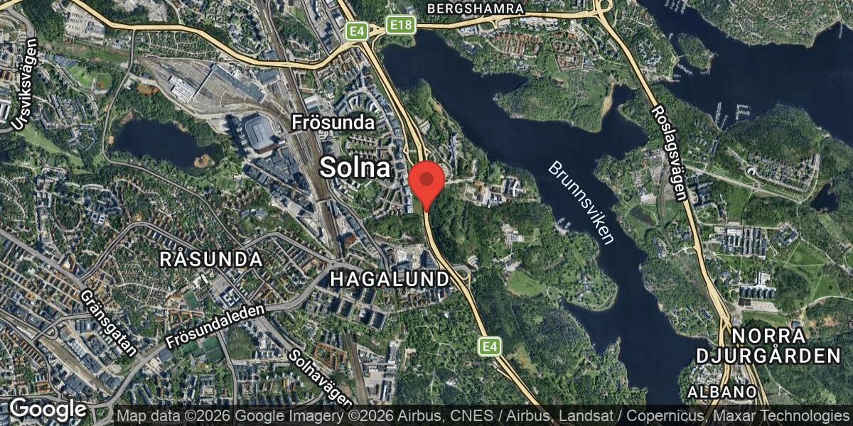 Beläggningsarbete begränsar trafiken på E4 vid Frösunda