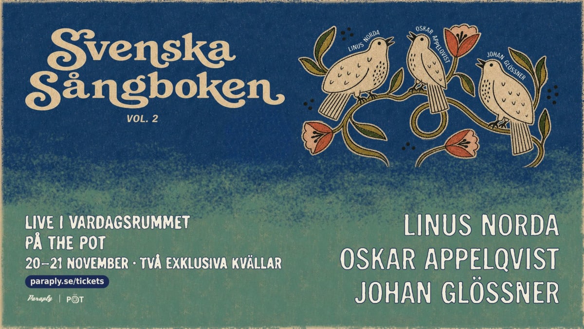 Svenska Sångboken vol. 2 kommer till Karlskrona – två kvällar på The Pot