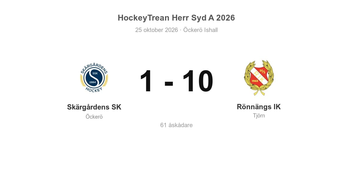 Rönnängs IK vann stort borta mot Skärgårdens SK