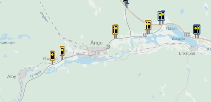 Trafikverket sätter upp nya trafiksäkerhetskameror i Västernorrland