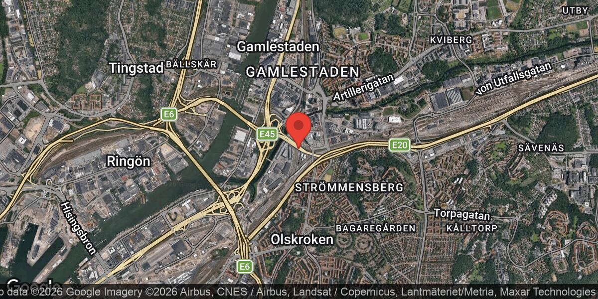 Fordonshaveri blockerar körfält på E6.21 i Göteborg
