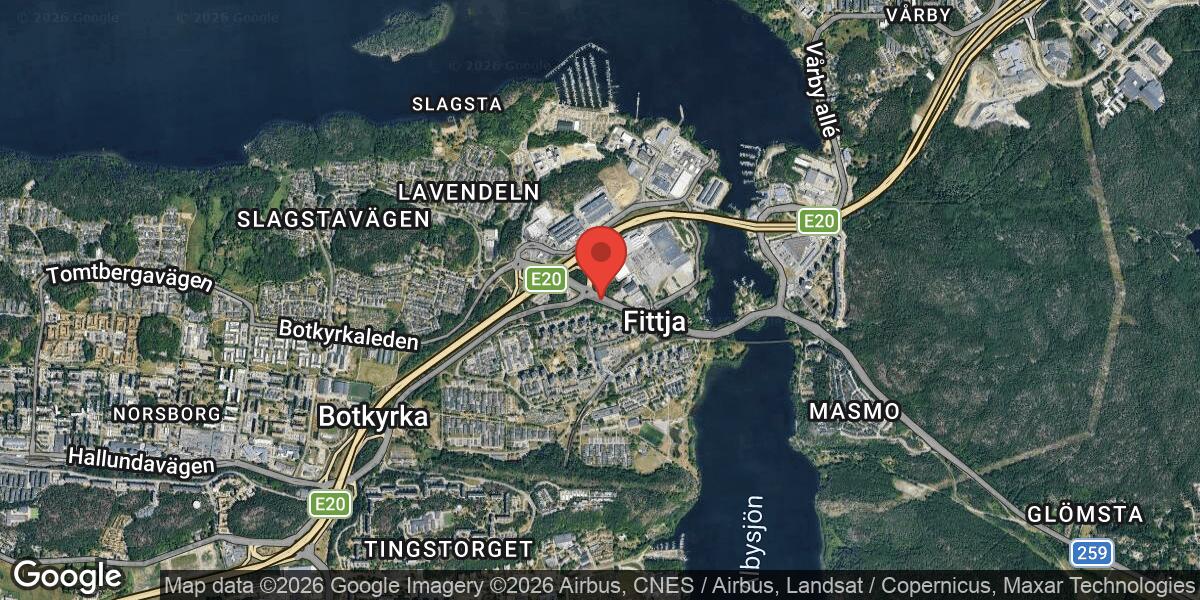 Vägarbete påverkar körfält på väg 259 vid Fittja