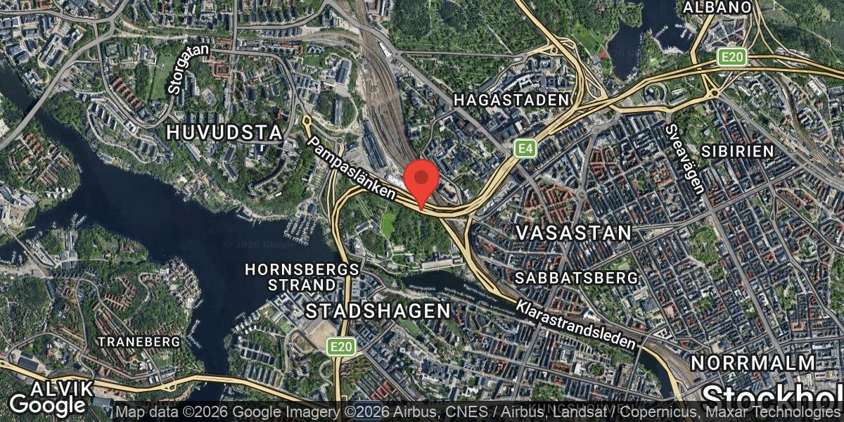 Vägarbete påverkar körfält på E4 vid Karlberg