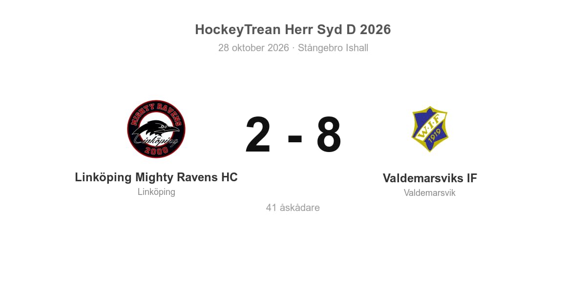 Valdemarsviks IF vann stort borta mot Linköping