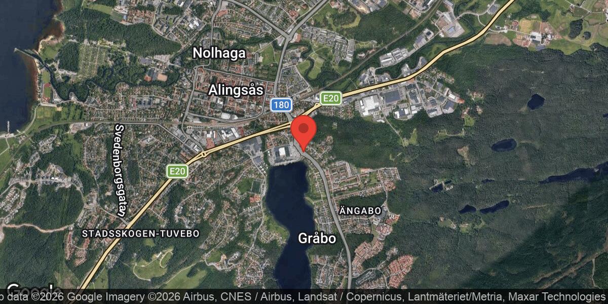 Trafikolycka på väg 180 i Alingsås