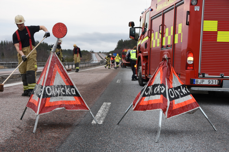 Person till sjukhus efter bilolycka i Lund