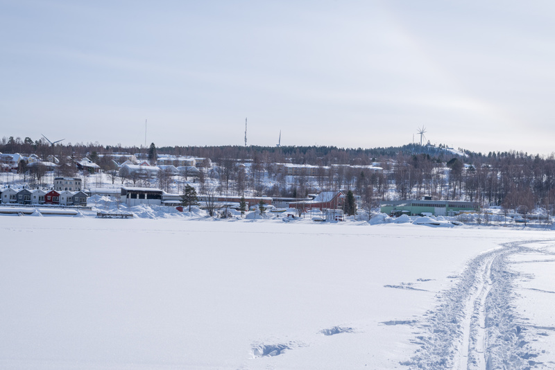 Härnösands fjärdeklassare provar vintersport i satsningen Alla på snö