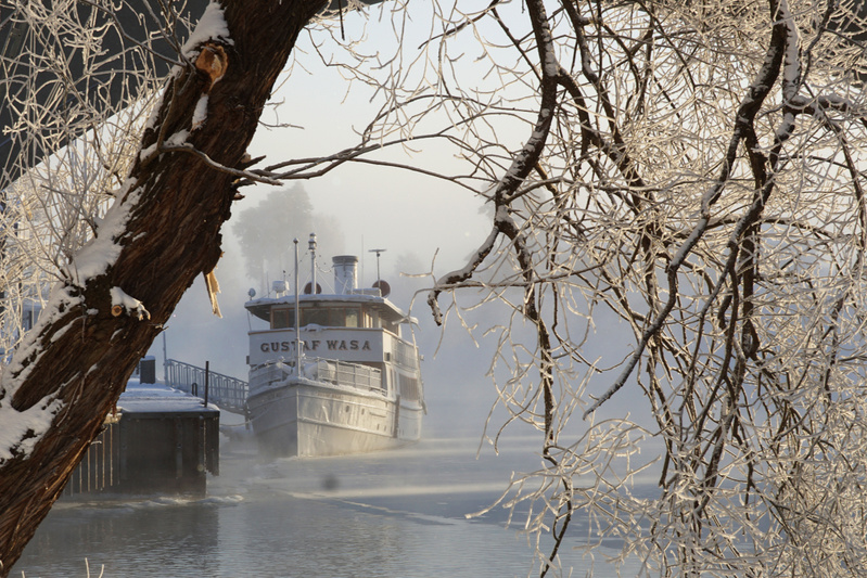 Fettisdagen och lugnt vinterväder i Leksand