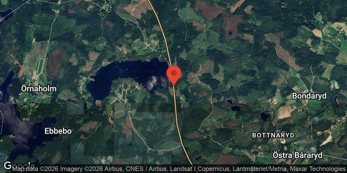 Singelolycka på väg 27 norr om Gislaved avslutad