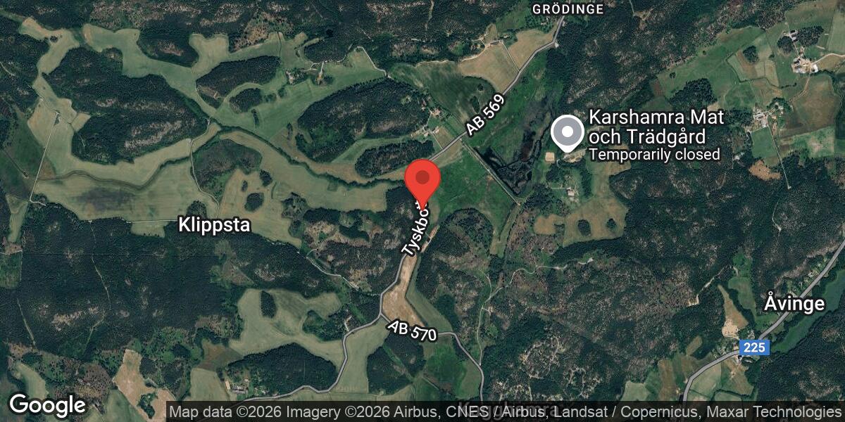 Bärgning avslutad på väg 569 mellan Snäckstavik och Grödinge