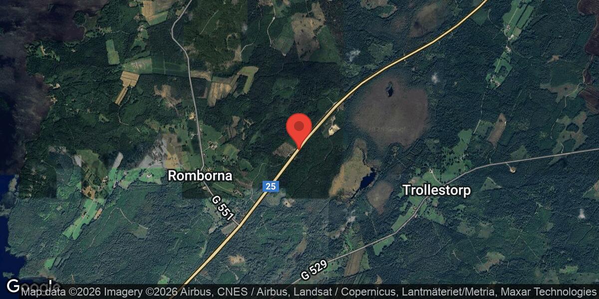 Vägarbete avslutat på väg 25 mellan Skeen och Ljungby