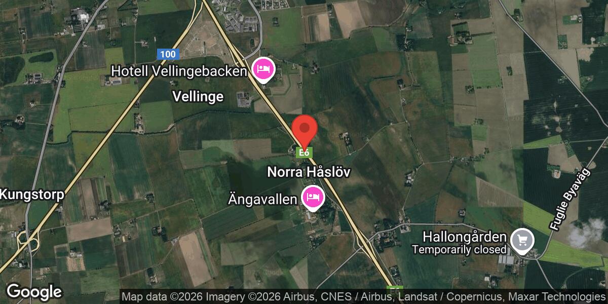 Singelolycka på E6 mellan Åkersborg och Håslöv i riktning mot Trelleborg