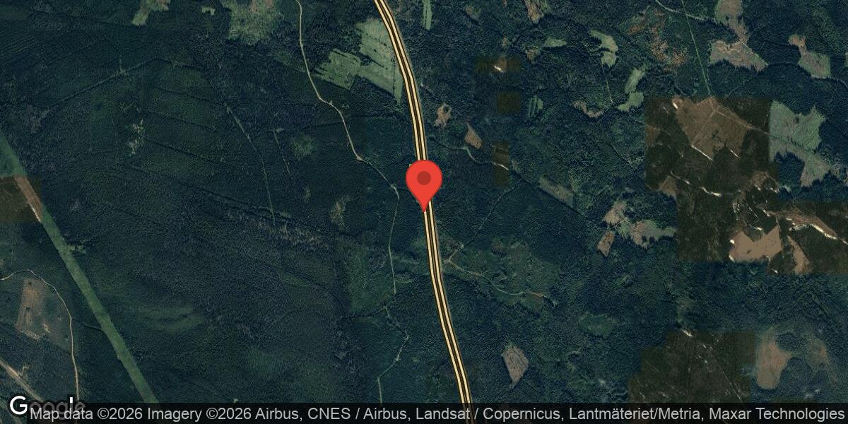 Singelolycka på E4 norr om Tierp – händelsen avslutad