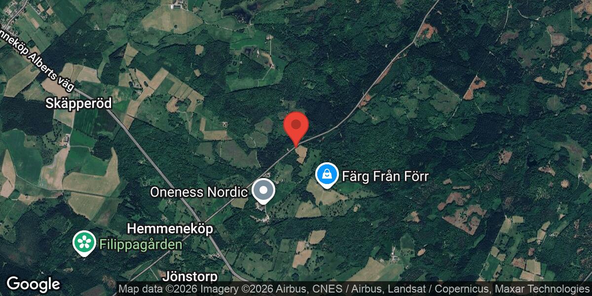 Singelolycka på Väg 1058 vid Önneköp påverkar trafiken i båda riktningarna