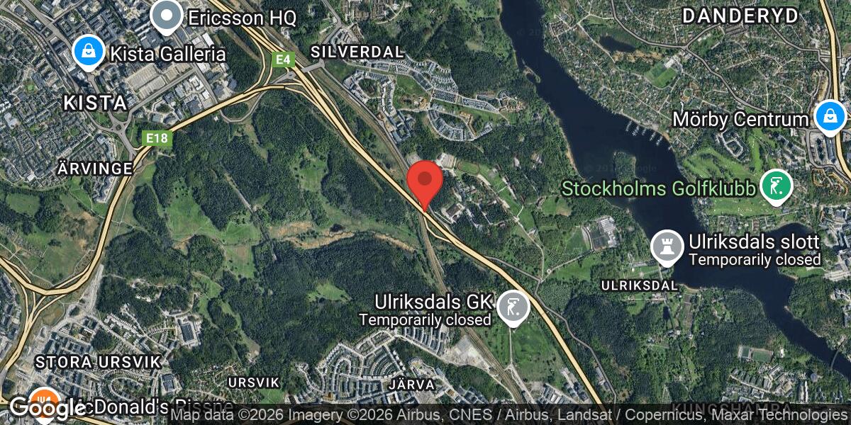 Fordonshaveri på E4 vid Trafikplats Sörentorp – höger körfält avstängt