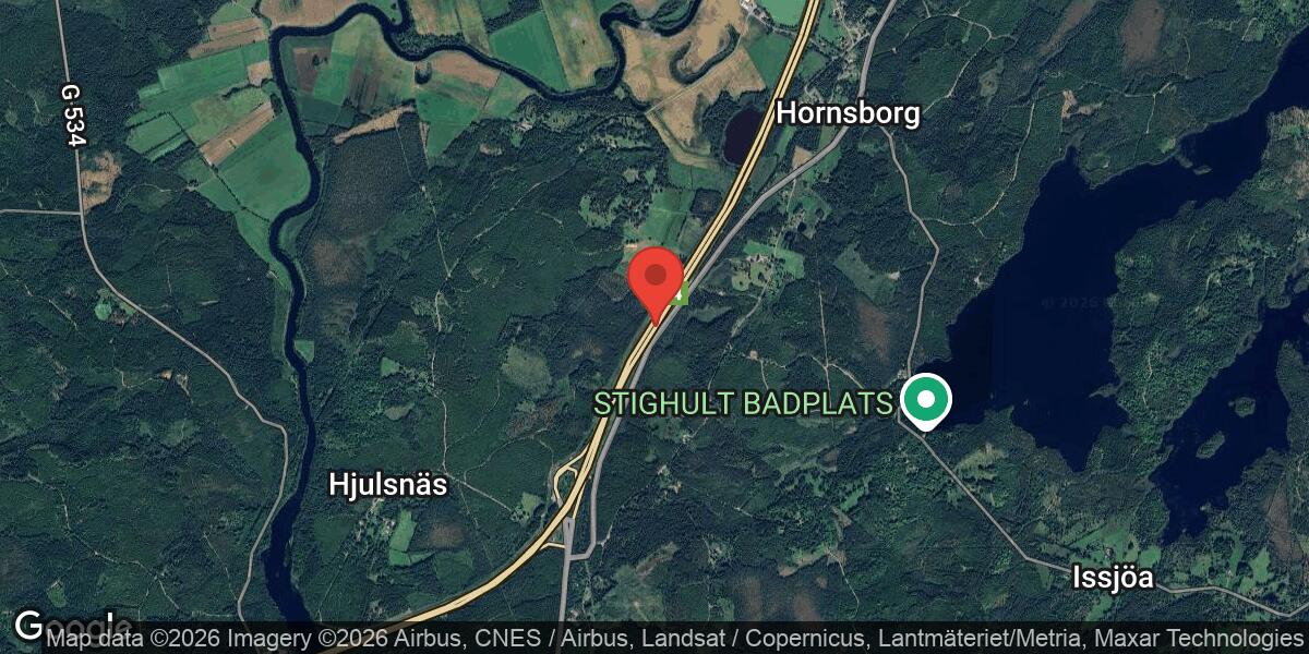 Vägarbete på E4 mellan Strömsnäs och Ljungby påverkar trafiken mot Värnamo