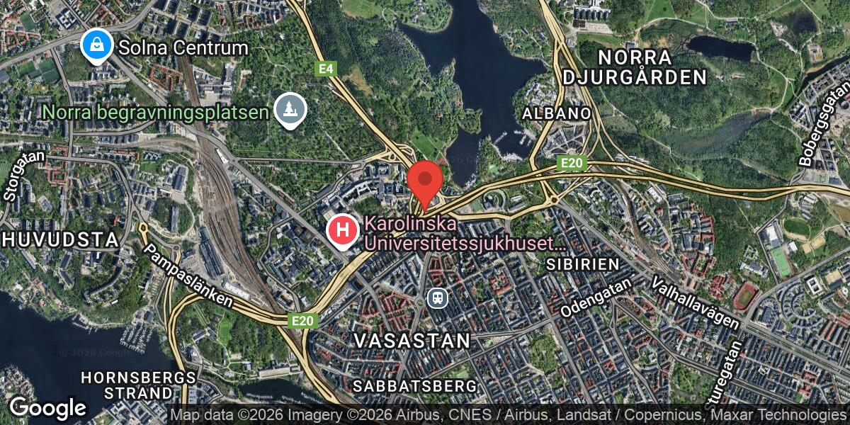 Norrtullspåfarten avstängd på grund av tunneltvätt