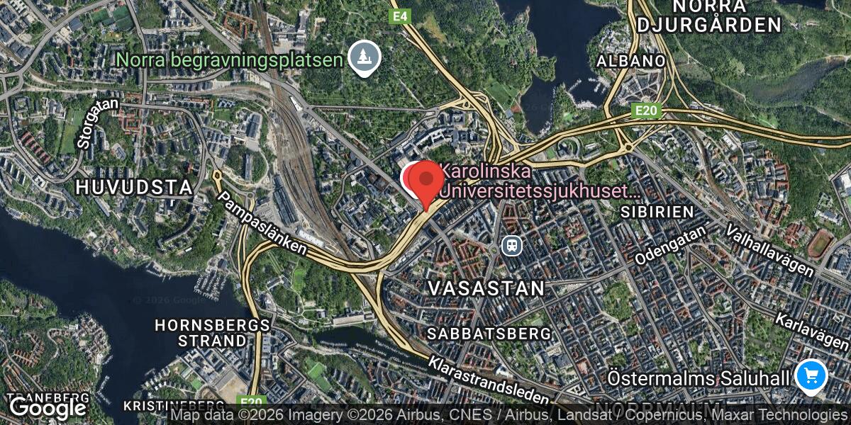 Lastbilshaveri på E4 vid Eugeniatunneln orsakar mycket stor påverkan