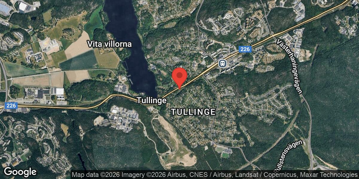 Akut ledningsarbete påverkar trafiken på väg 226 i Huddinge