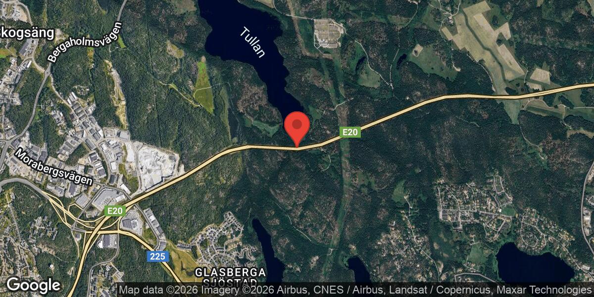 Lastbilshaveri på E4 mellan Tullan norra och Tullan södra – händelsen avslutad