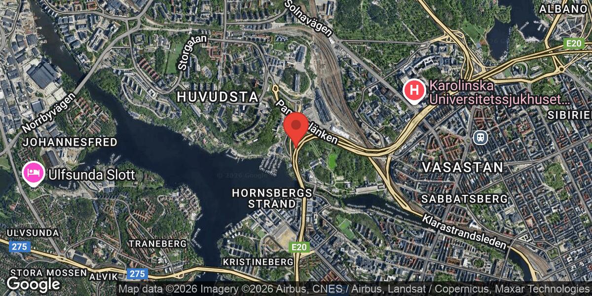 Fordonshaveri på E4 vid Trafikplats Tomteboda påverkar trafiken