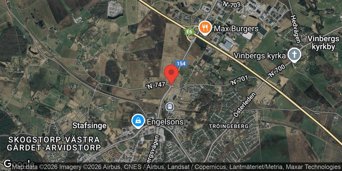 Vägarbete avslutat på väg 154 mellan Tångakrysset och Falkenberg C