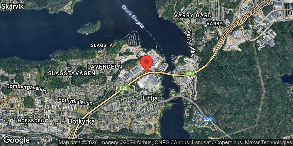 Fordonshaveri på E4 vid Trafikplats Fittja påverkar trafiken mot Södertälje