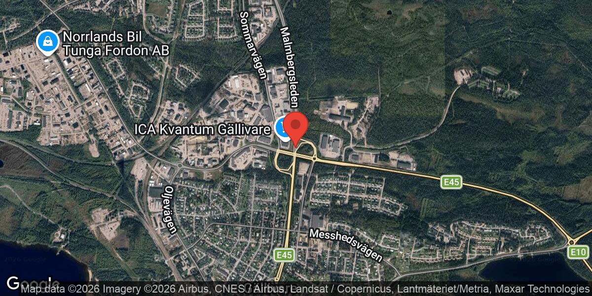 Trafikolycka mellan två personbilar vid Gällivare påverkar väg 830