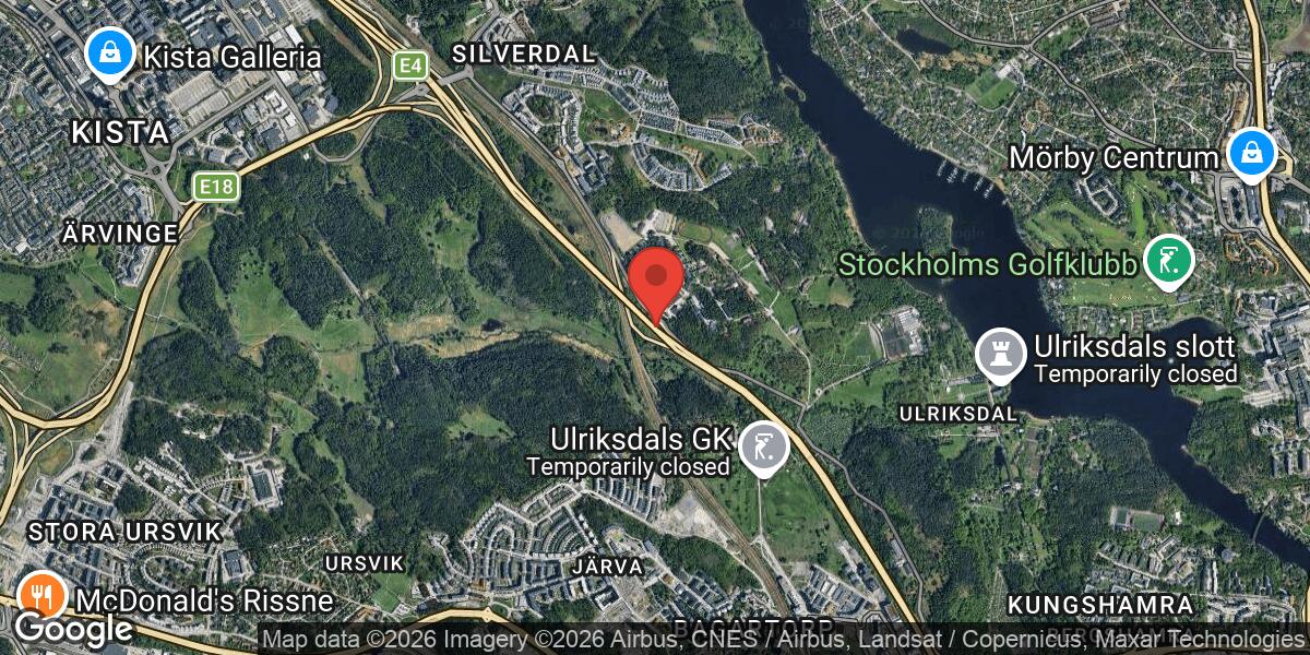 Fordonshaveri på E4 vid Trafikplats Sörentorp i riktning mot Uppsala