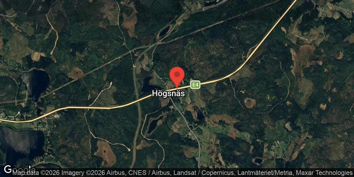 Bärgning på E4 mellan Antjärn och Högsnäs påverkar trafiken mot Sundsvall