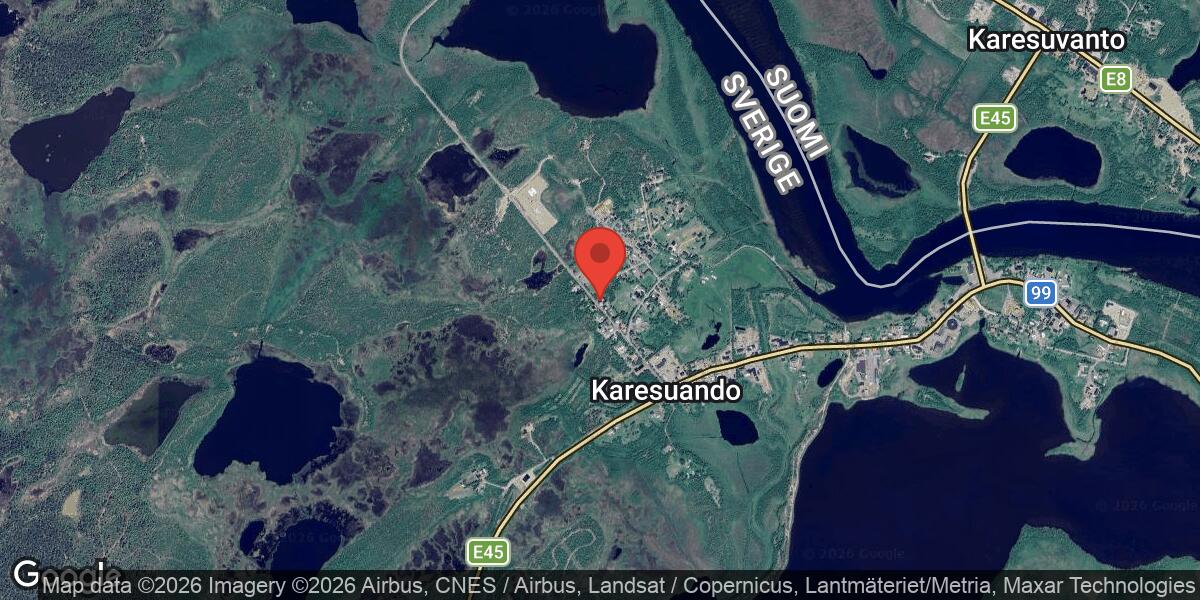 Akut vattenläcka orsakar vägarbete och avstängning i Karesuando