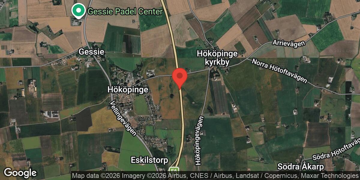 Singelolycka på E6 mellan V Klagstorp och Vellinge N i riktning mot Trelleborg