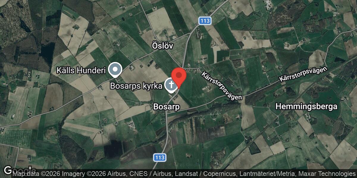 Singelolycka på väg 113 mellan Bosarp och Öslöv med stor påverkan