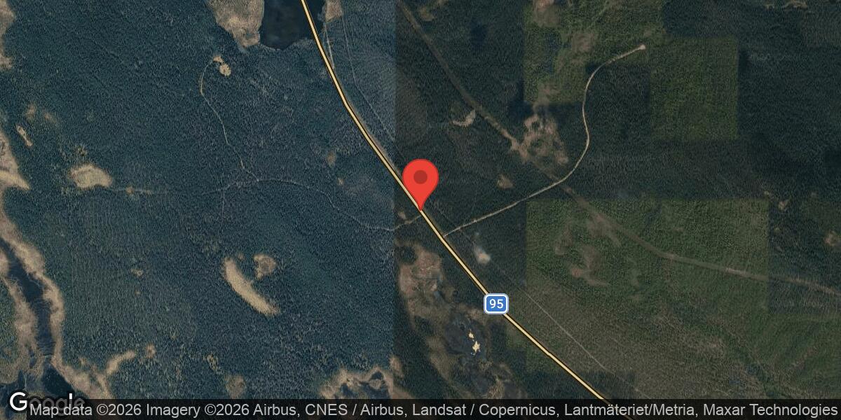 Bärgning av lastbil på väg 95 mellan Ravenberget och Allejaur